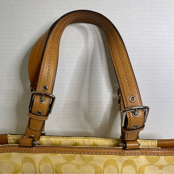 Coach yellow signature tote bag - Picture 2 of 15